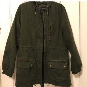 Banana Republic olive green hooded jacket